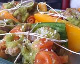 Foto del passaggio 9 della ricetta Scrigni di peperoni ripieni di pasta al forno