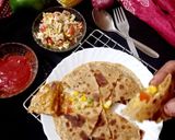 A picture of step 8 of Stuffed Pizza Paratha.