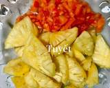 Cá ngừ kho thơm (khóm, dứa) cà chua bước làm 1 hình