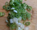 A picture of step 3 of Japanese style Bukkake Udon.