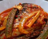 Gambar langkah 4 resipi Asam pedas ikan Salmon.