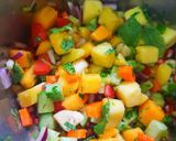 A picture of step 2 of Mango Salsa.