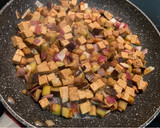 Foto del paso 3 de la receta: Espaguetis de calabacín con tempeh y berenjena