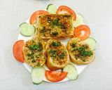 Hình bước làm 12 của món Bánh mì Baguette nướng tỏi làm món chay ngày rằm