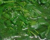 A picture of step 2 of Green Glory Soup.
