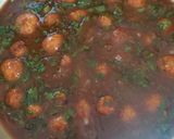 A picture of step 8 of Veg Manchurian Gravy.