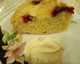 A picture of step 12 of Pineapple Raspberry Upside Down Cake.
