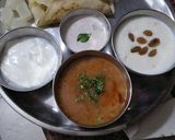 A picture of step 11 of Navratri special thali.
