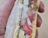 Foto del paso 5 de la receta: Sándwich omelette 🥪 relleno de ricotta, aguacate y tomate 🍅 🥑 🥚