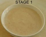 A picture of step 2 of Nutty blue berry pancakes.