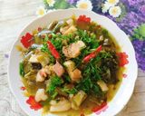Hình bước làm 5 của món Thịt heo kho cải chua và rau thì là