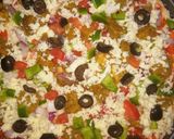 A picture of step 4 of Beef Tikka pizza.