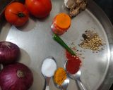 A picture of step 1 of Dal makhani.