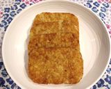 A picture of step 1 of Fried Hash Brown.