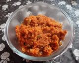 A picture of step 3 of Carrot Halwa.