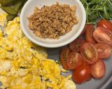 Foto del paso 5 de la receta: Hamburguesa de Pasas y Piñones con Salsa Roquefort y Pan Negro …
