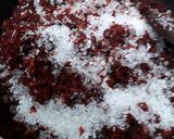 A picture of step 2 of Beetroot burfi.