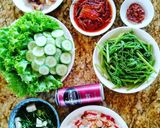 Hình bước làm 3 của món Thịt ba rọi nướng chấm sốt Hàn Quốc