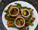 A picture of step 5 of Karara Aloo.