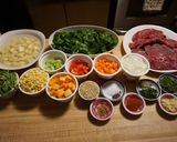A picture of step 1 of Beef carbonada soup.