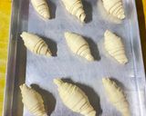 Foto langkah ke 3 dari resep Puff Pastry Strawberry Cokelat.