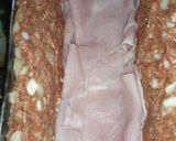Foto del paso 6 de la receta: Pan de carne relleno con jamón y queso
