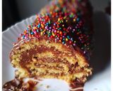 Foto del paso 7 de la receta: Arrollado de vainilla con Dulce de Leche y Ramitas de Chocolate 🍫