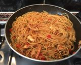 Foto del paso 11 de la receta: Tallarines con pollo y verduras