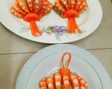 Hình bước làm 3 của món Tôm lồng đèn