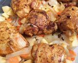 Une image de l'étape 9 de Poulet mariné aux épices.