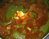 A picture of step 4 of Palak paneer.