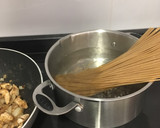 Foto del paso 2 de la receta: Espaguetis con jamón y champiñones