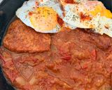 Lecsós szelet tükörtojással recept fázis 3 fotója