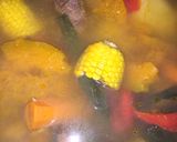 A picture of step 1 of Boiled Vegetables... Corn, Leek, and Bacon Pie.
