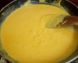 A picture of step 2 of Chickpea flour burfi/ besan burfi.