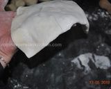A picture of step 9 of Stuffed Flat Naan Bread (Kelane/Bolani)نان کلانه.