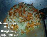 Foto langkah ke 4 dari resep Lumpia sayur isi Wortel,Bengkoang.