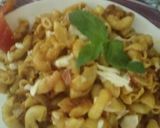 A picture of step 6 of One pot macroni with chicken shami kababs.