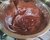 Foto del paso 3 de la receta: Volcán de churro relleno de ganache de chocolate