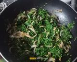 A picture of step 4 of Green Amaranth Leaves Sabji.