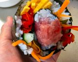 A picture of step 4 of Japanese Kawaii Roll Sushi.