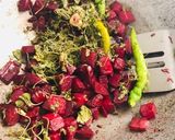 A picture of step 3 of Beetroot Chutney/Andhra style.