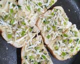 A picture of step 2 of Herb chilli garlic bread.