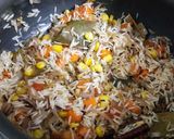 A picture of step 5 of Corn Handi Pulav.