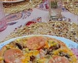 عکس مرحله 2 از دستور پیتزا مرغ و قارچ