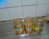 A picture of step 2 of Pasta salad with achar.