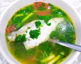 Hình bước làm 3 của món Canh cá liệt lợ nấu ngót