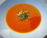 Édesburgonya krémleves (glutén-, tejmentes) recept fázis 4 fotója