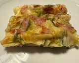 A picture of step 8 of Lasagna Primavera.