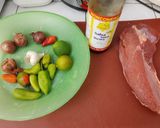 Foto del paso 1 de la receta: Fajitas de carne de res con salsa soya